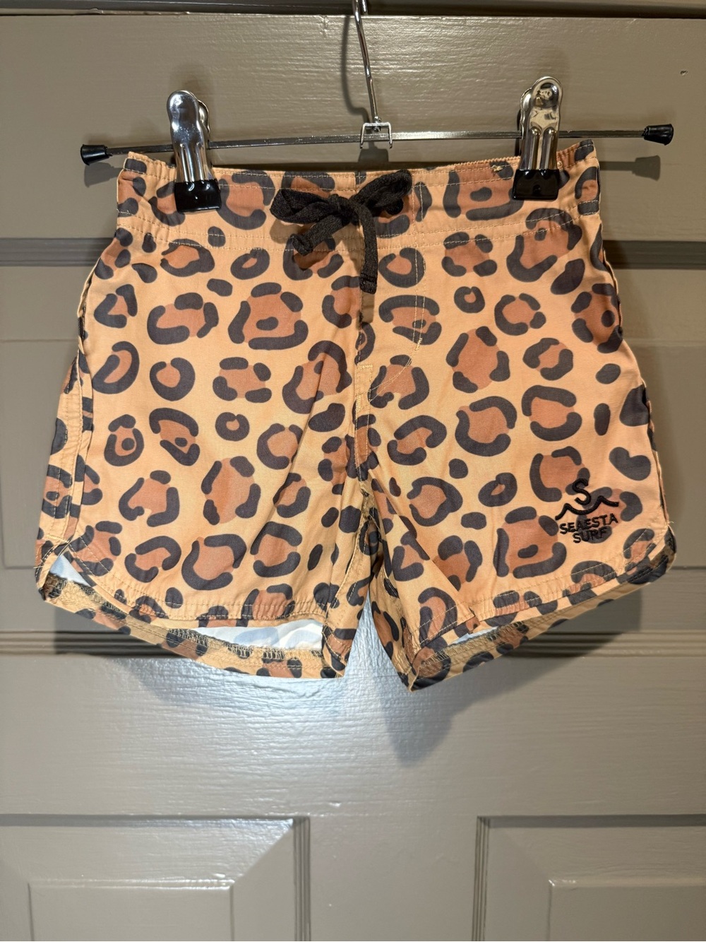 Seaesta Surf Boys Boardshorts Calico Crab Khaki 5T